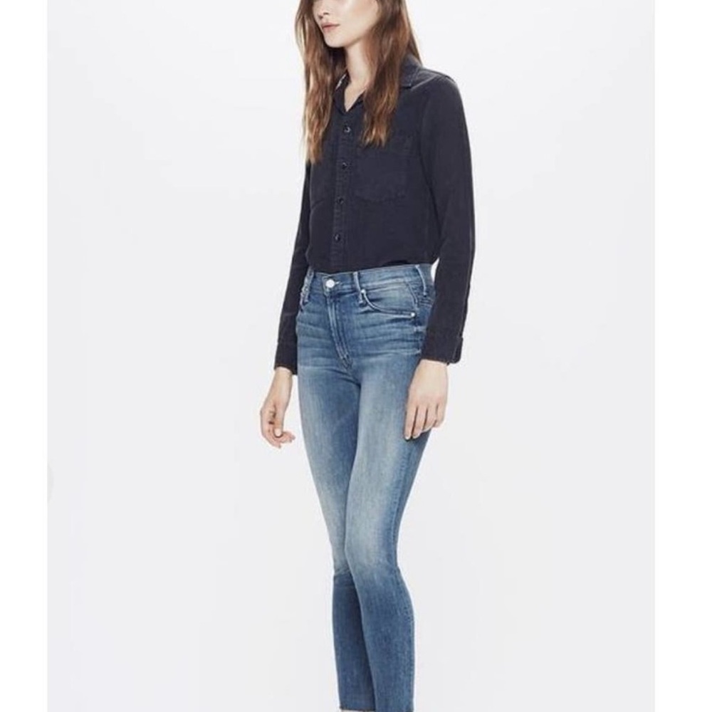 Mother Denim Stunner Zip Jeans In Good Girls Do Size 24 - Picture 4 of 15